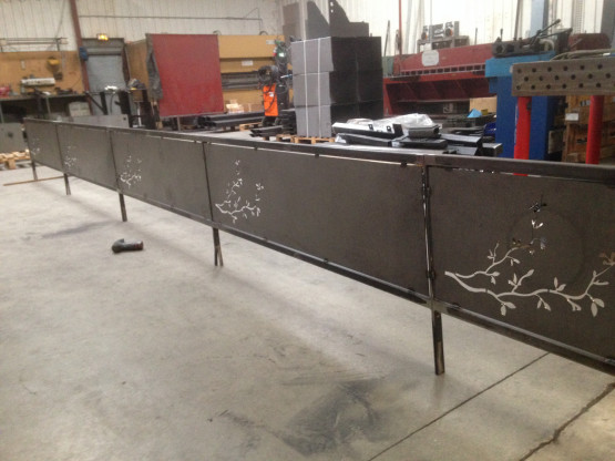 FABRICATION ET POSE D'UN GARDE-CORPS A MARCHAMPT (69)