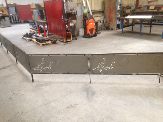 FABRICATION ET POSE D'UN GARDE-CORPS A MARCHAMPT (69)