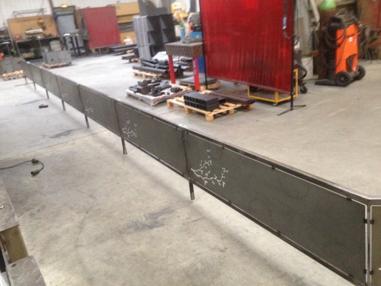 Fabrication en atelier du garde-corps à St Didier Sur Chalaronne (01)